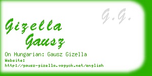 gizella gausz business card